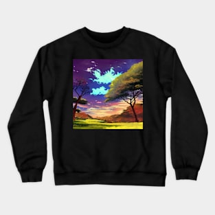 Anime Style Landscape Crewneck Sweatshirt